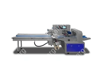 Горизонтальная упаковочная машина DXDZ-600XV (3 servo, вакуумизация, насос 100 м3/ч, лент. 280 мм, min bag L 180, H max. 100)