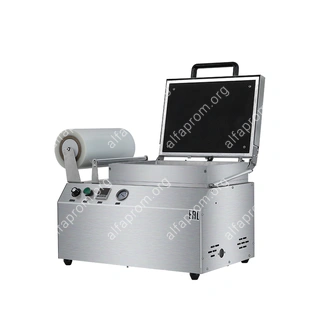 Скин-упаковочная машина HLV-300VST NEW на два лотка (глубина лотка 40 мм)